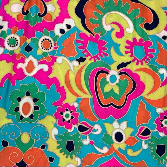 Alice & Trixie 100% Silk Half Sleeve Shift Mini Dress | Pucci-Esque Print - Picture 11 of 13